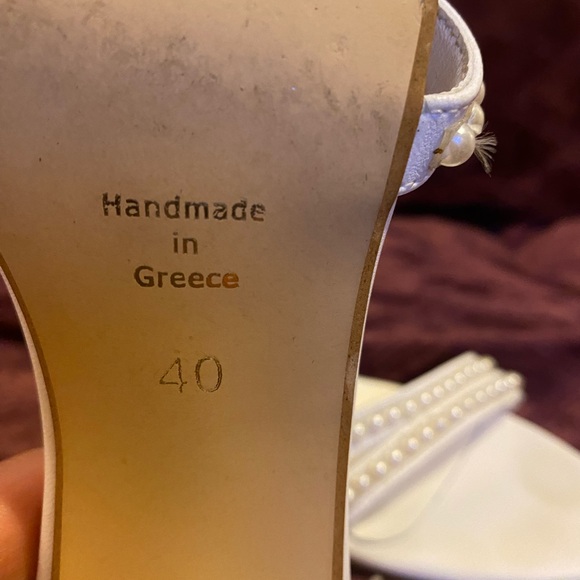 Bridal Sandals / Santorini Sandals / handmade in Greece - Picture 3 of 3